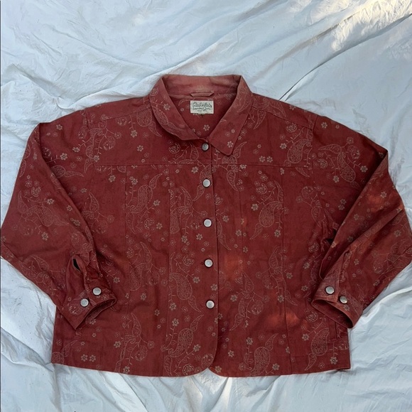 Cabela's Tops - Cabela's Rust Paisley Button-Down Jacket